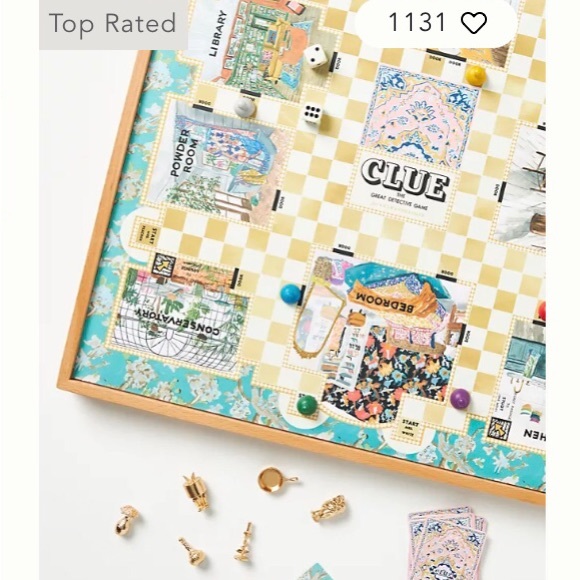 Anthropologie Deluxe Edition Clue Board Game NIB - Picture 2 of 9